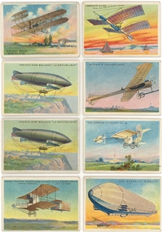 1910-12 T28 Assorted Brands "Aeroplane Series" Near Master Set (25/30)